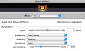 Octave Shifter 2 Garageband interface